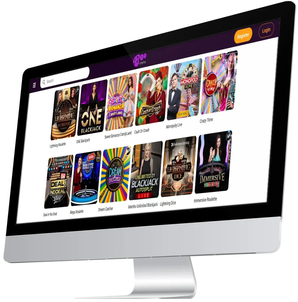 Games with Live Dealer at Boo Casino NZ