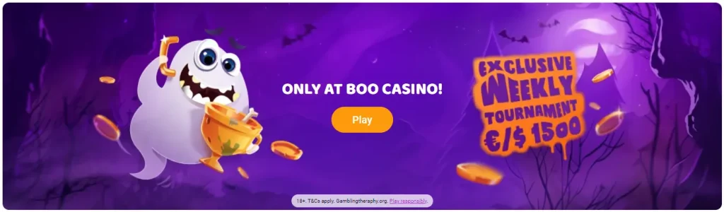 Weekly Tournament with Boo Casino NZ Bonus