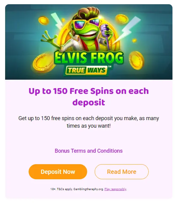 BooCasino Bonus with Free Spins